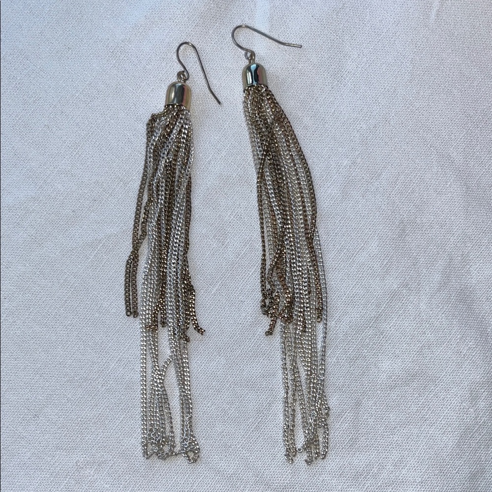 Silver Tassel Earrings